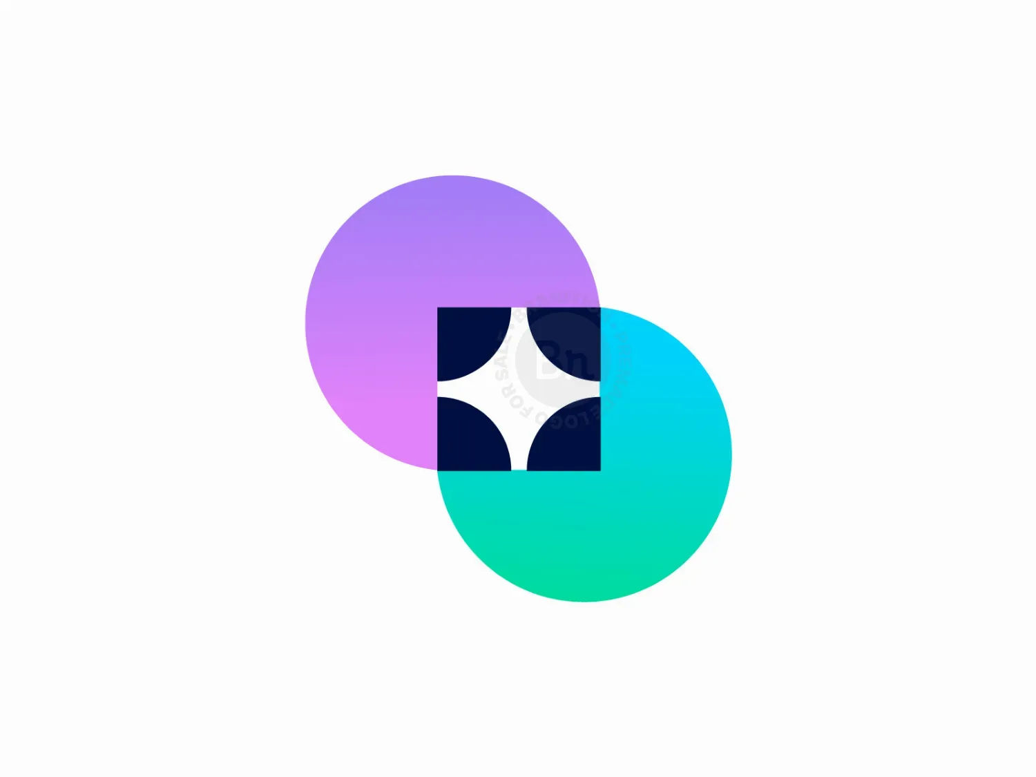 Abstract Overlapping Spark Logo
