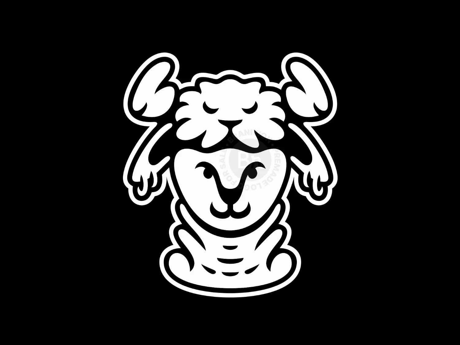 Goat Head Face Lion Logo