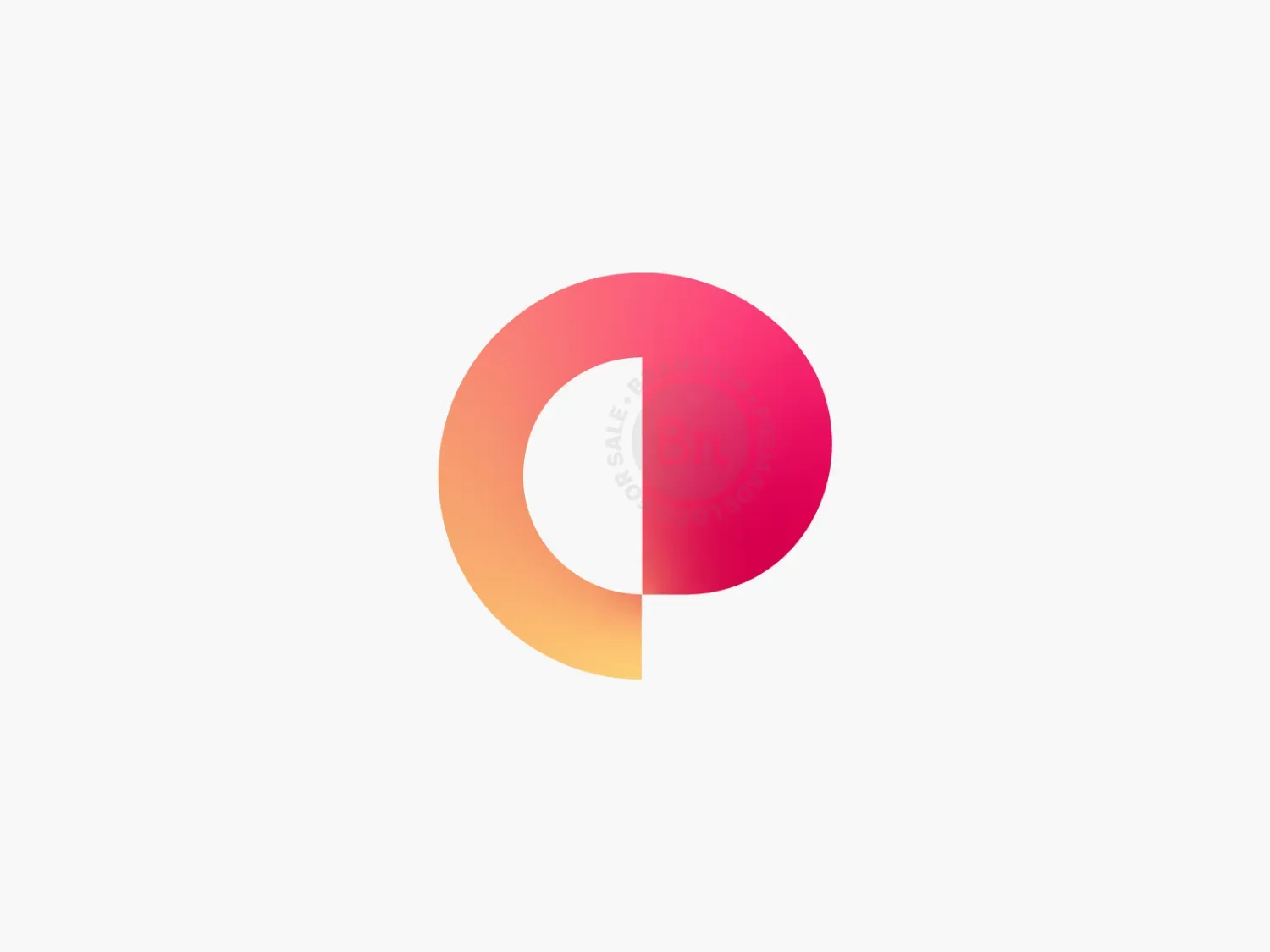 Abstract Letter P Logo Design