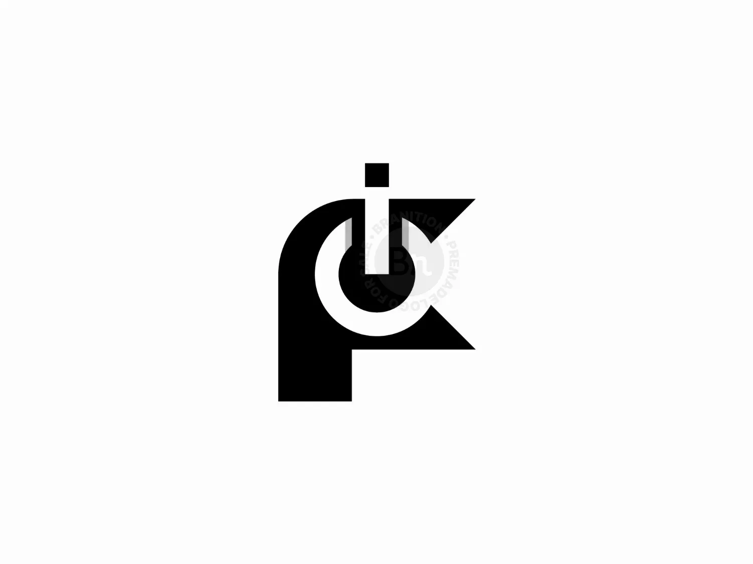 FI Or IF Monogram Power Button Logo