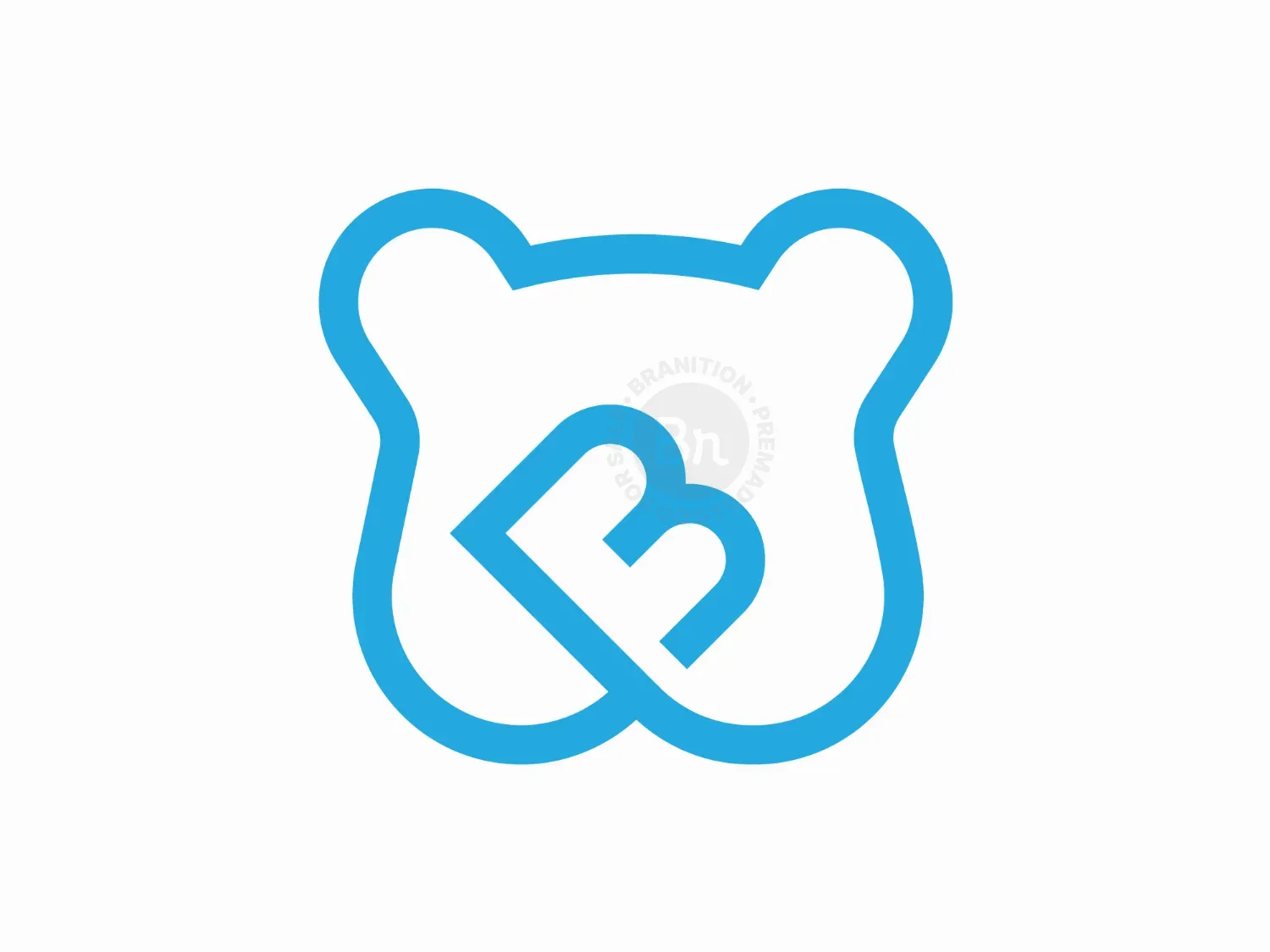 Bear Letter B Logo