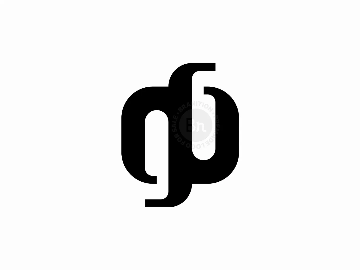 Ambigram Gg Or Gb Logo