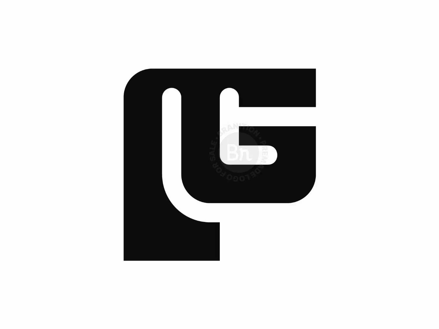 Minimalist FG Letter Initial Logo