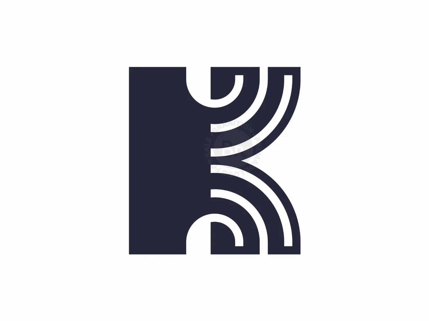 K Letter Internet Signal Logo