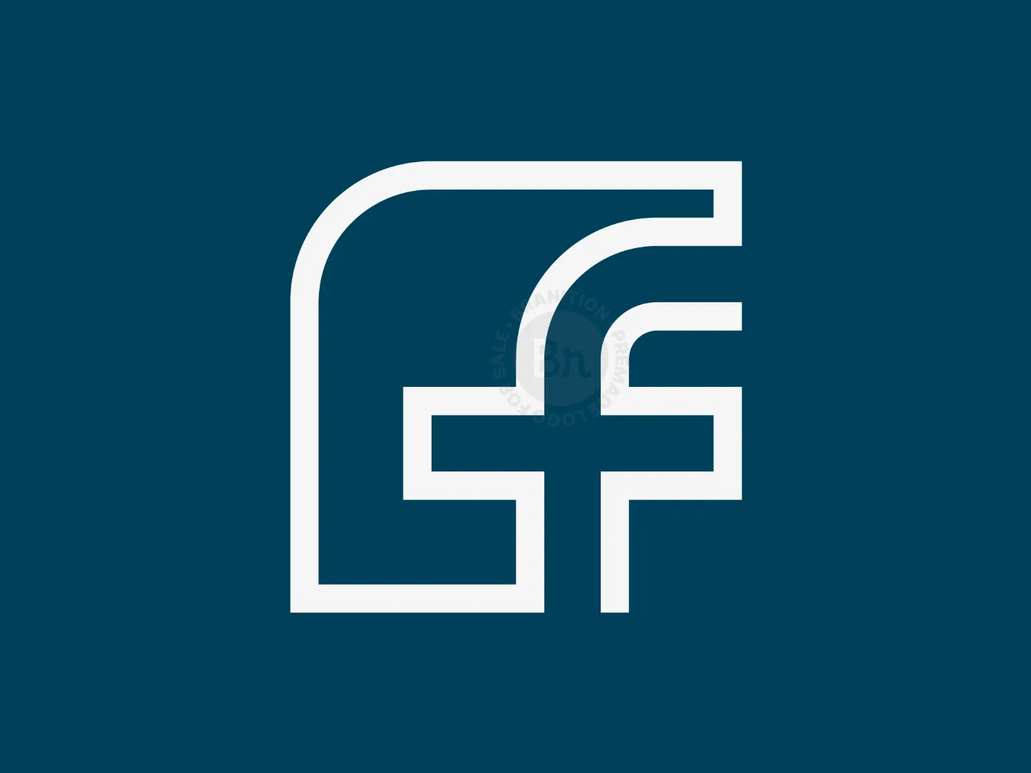 Minimalist F Or FF Letter Logo