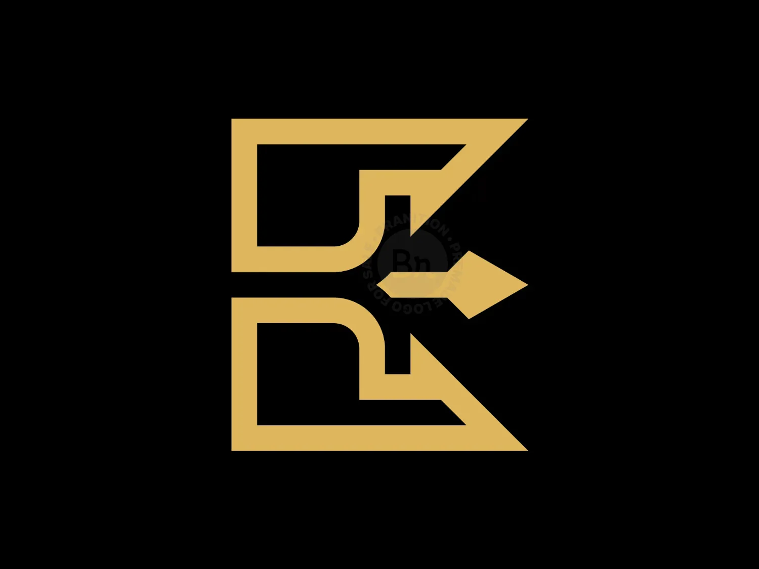 Minimalist Letter E Trident Logo