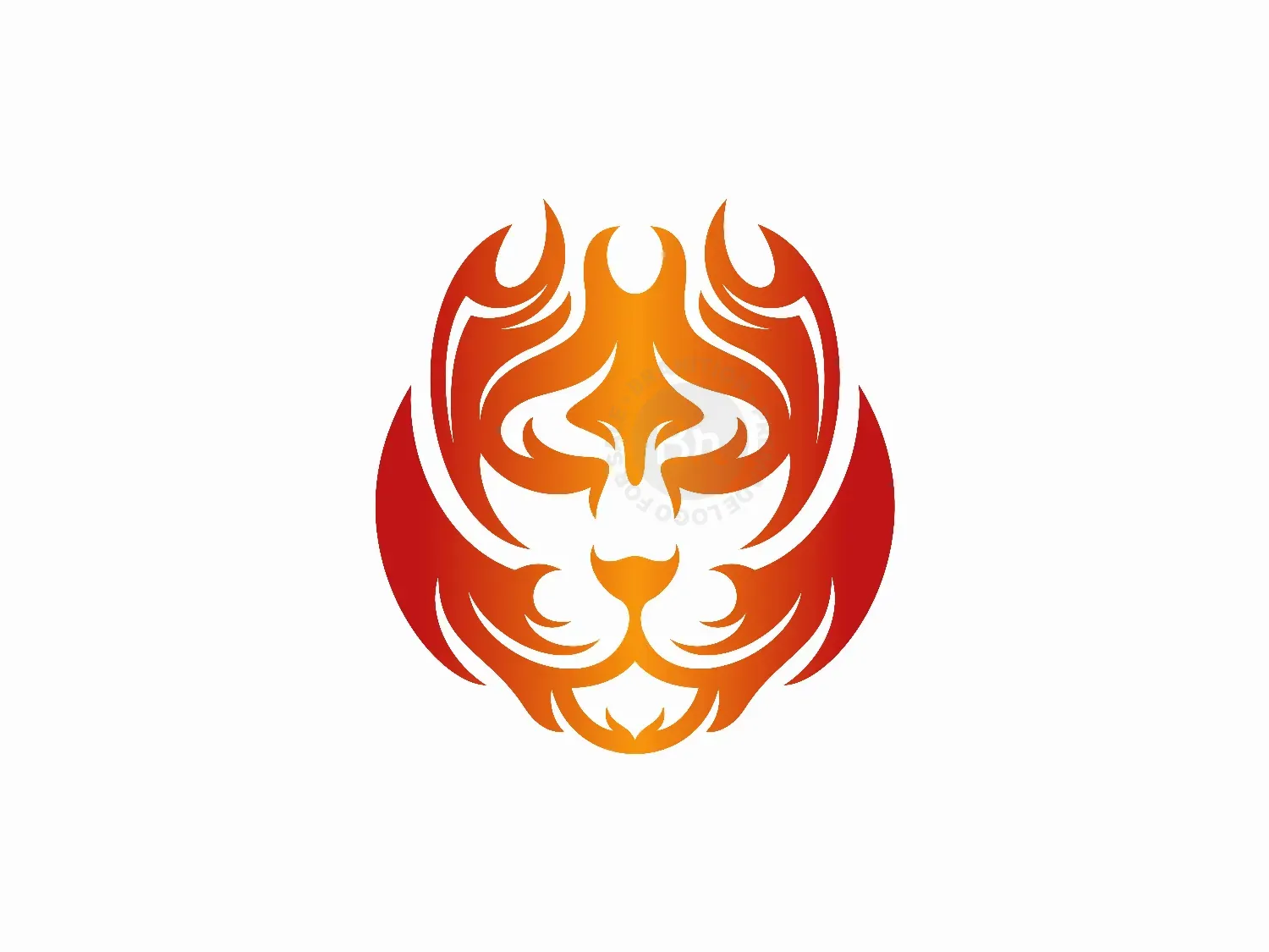 Lion Flame Logo