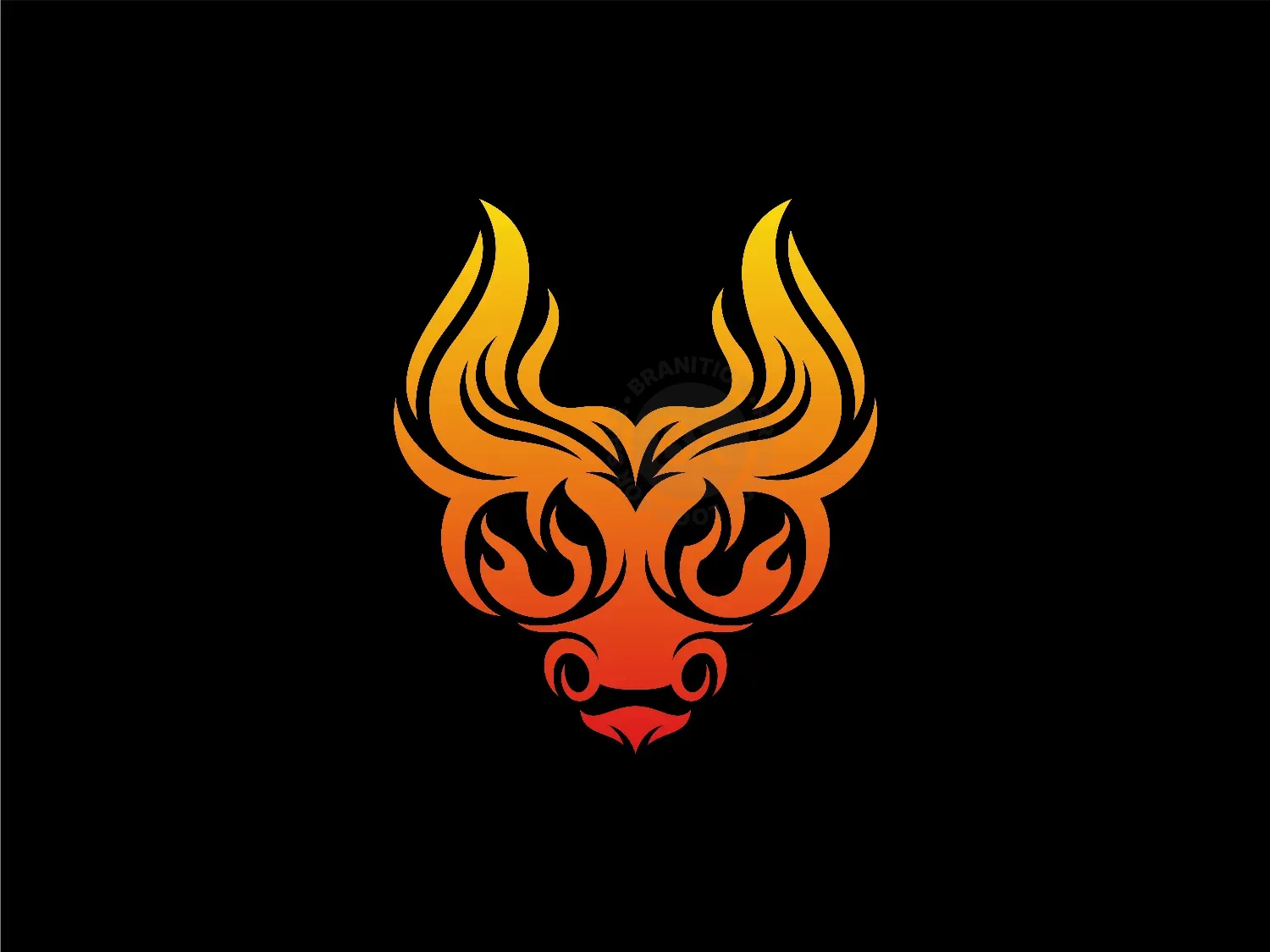 Bull Fire Logo