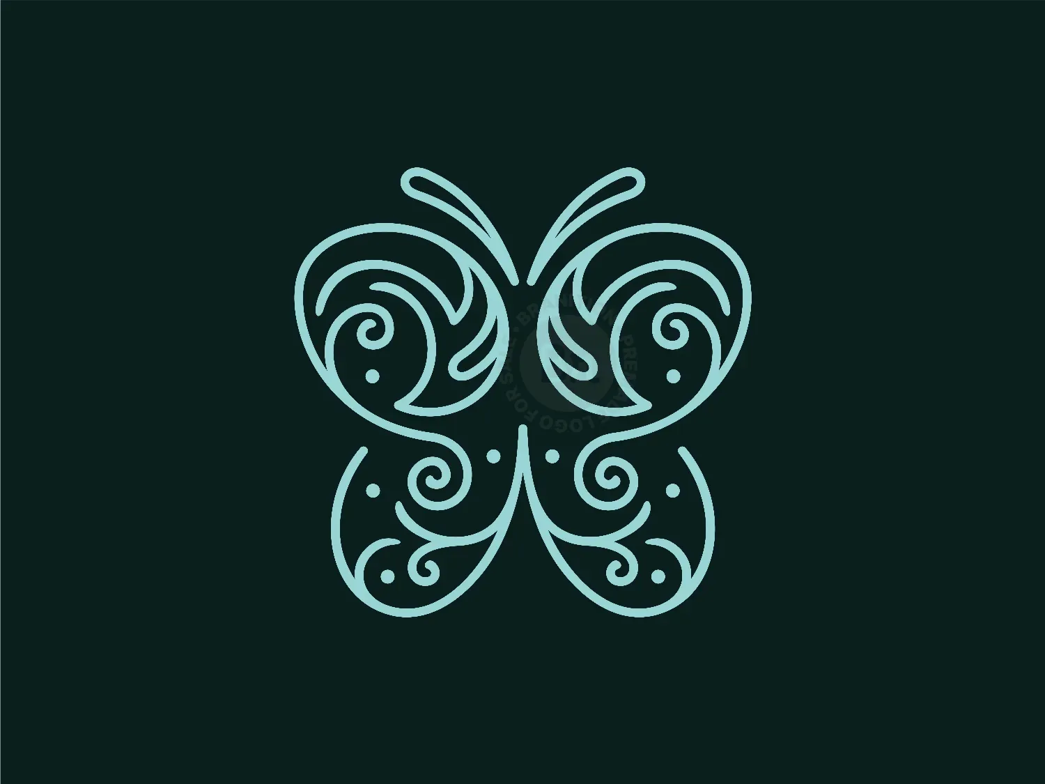 Butterfly Floral Logo