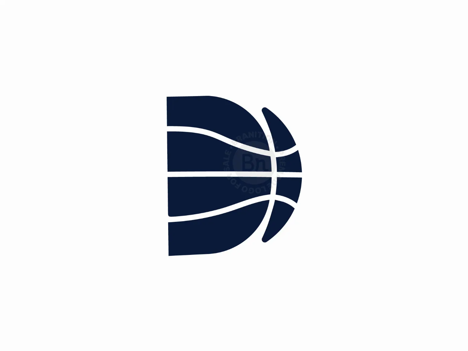 Letter D Basketball Logo
