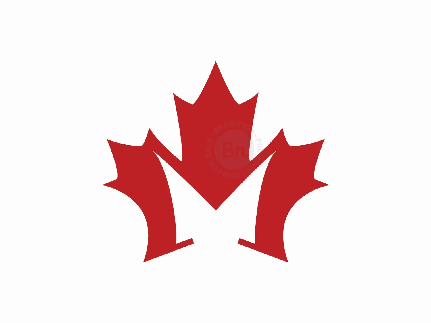 Letter M Maple Logo