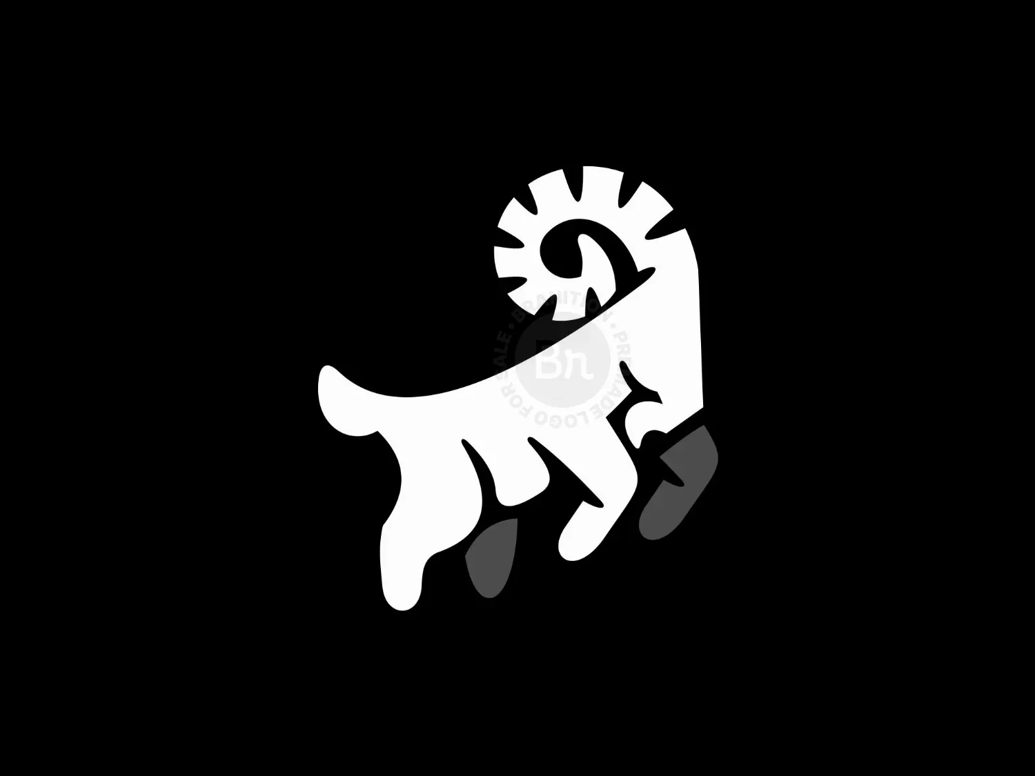Goat Jumping Logo