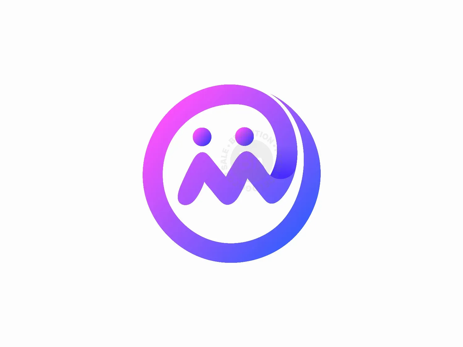 Letter MW Couple Logo - Meetingly Logo