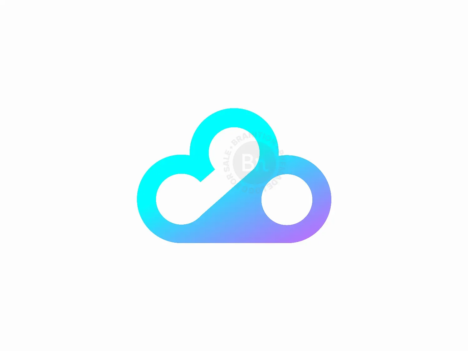 Colorful Cloud Call Logo Design