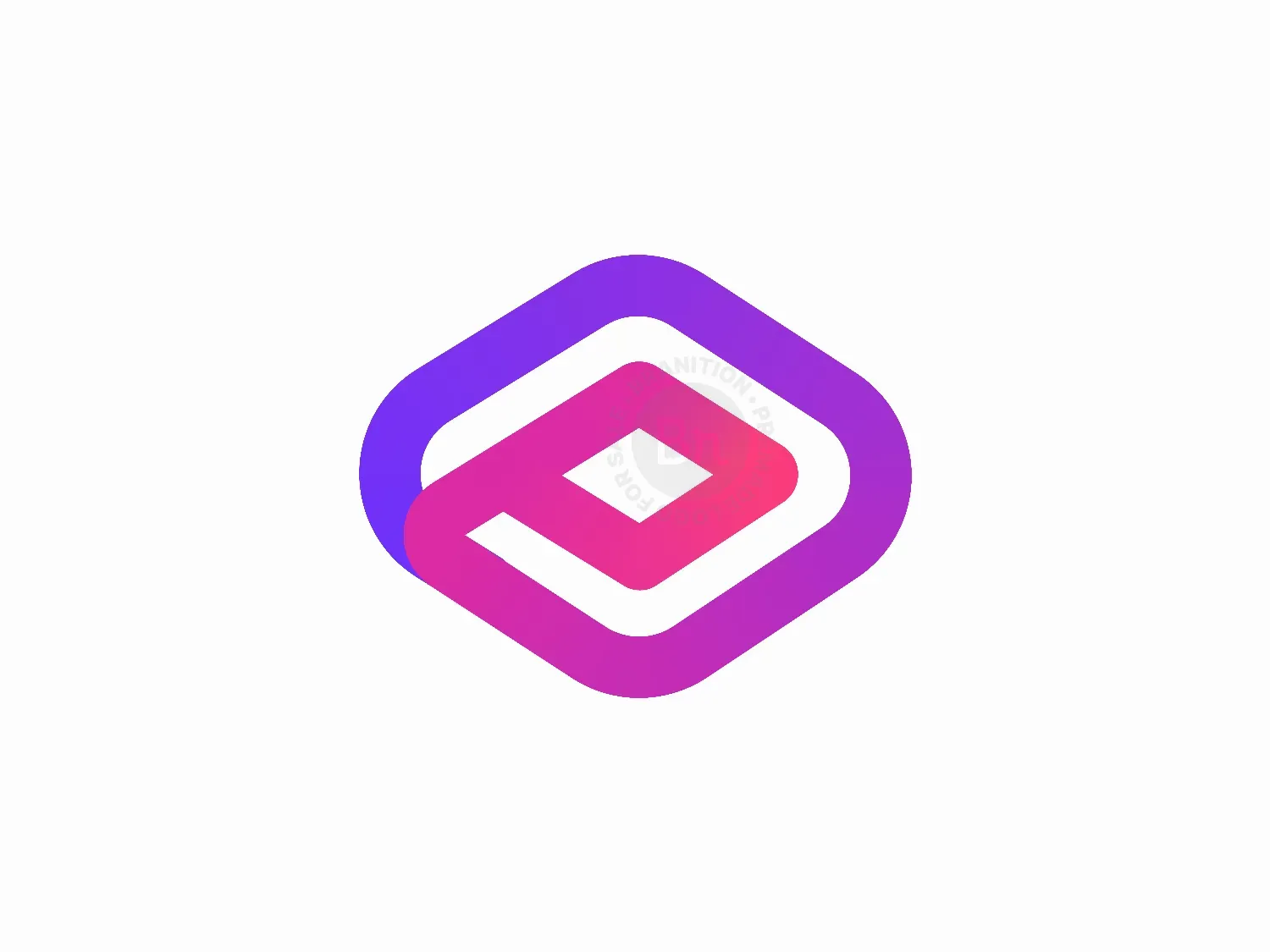 Colorful P Letter Logo On Gaming Console