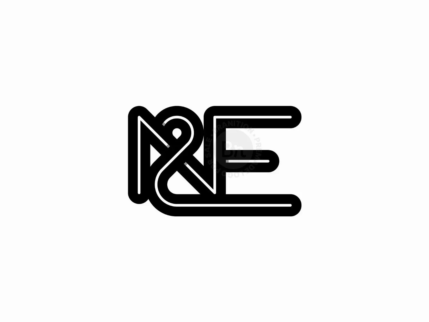 EN Or NE Infinity Monogram Logo For Sale