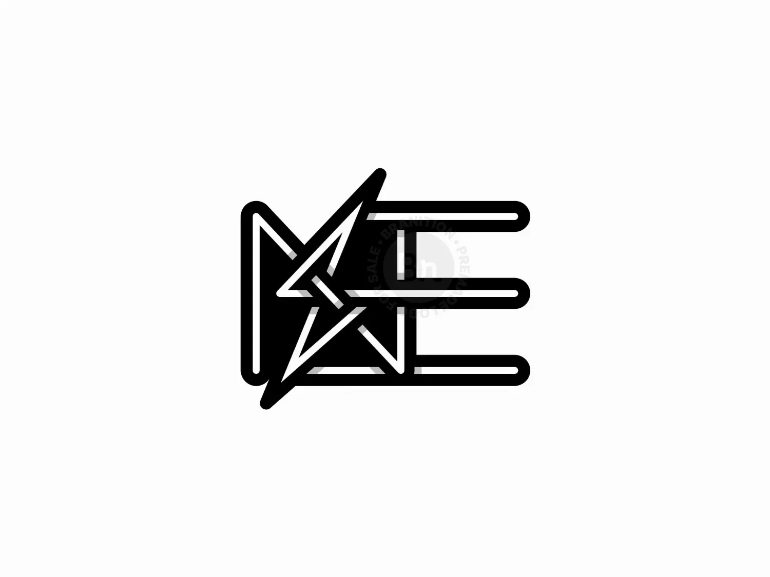 EN Or NE Energy Monogram Logo For Sale