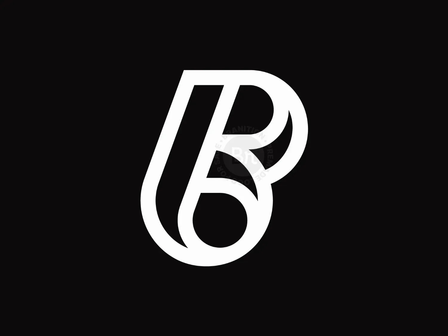 Elegant B Letter Or Bp Pb Logo