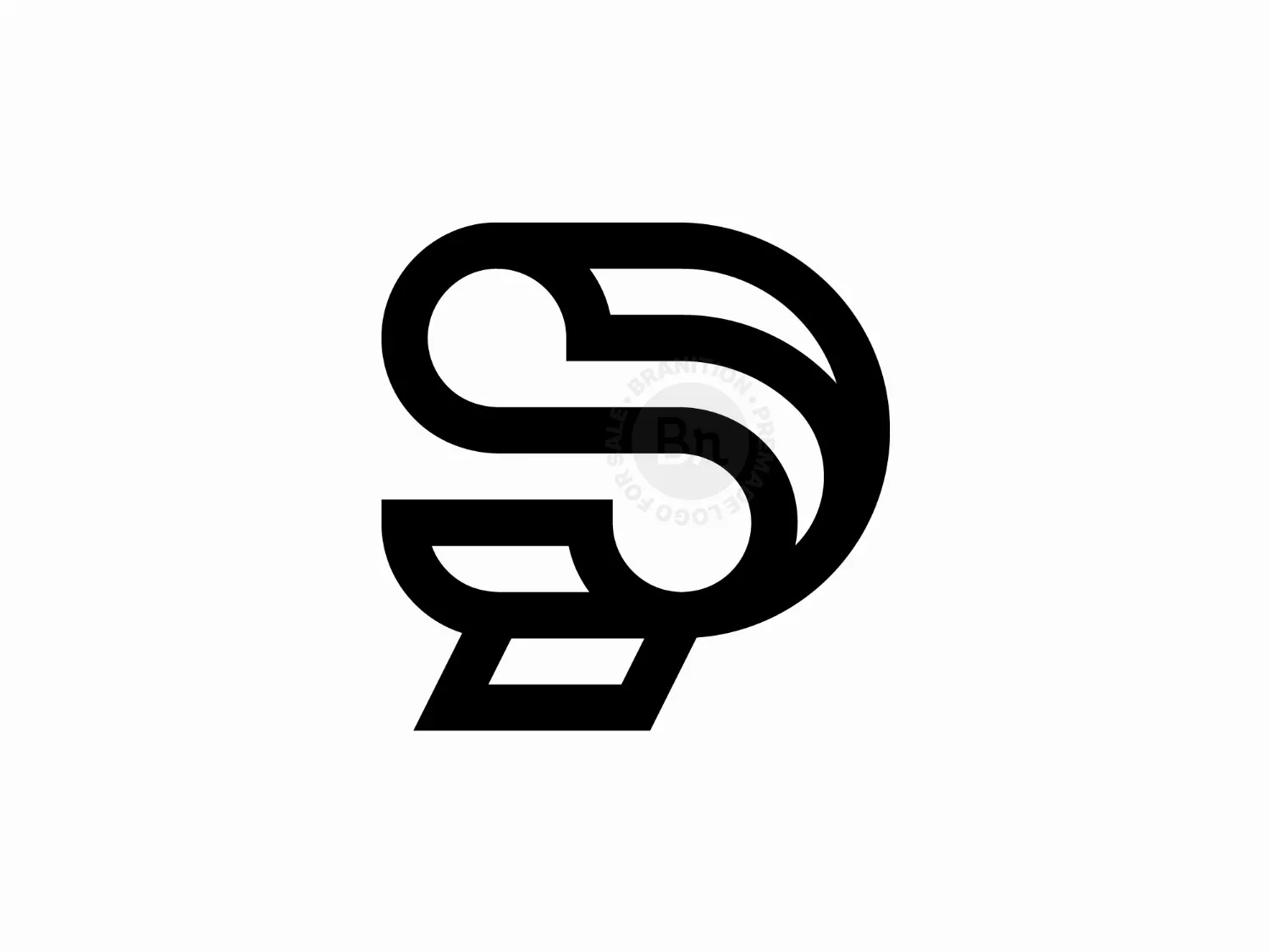 Dynamic Letter SP PS Infinity Logo