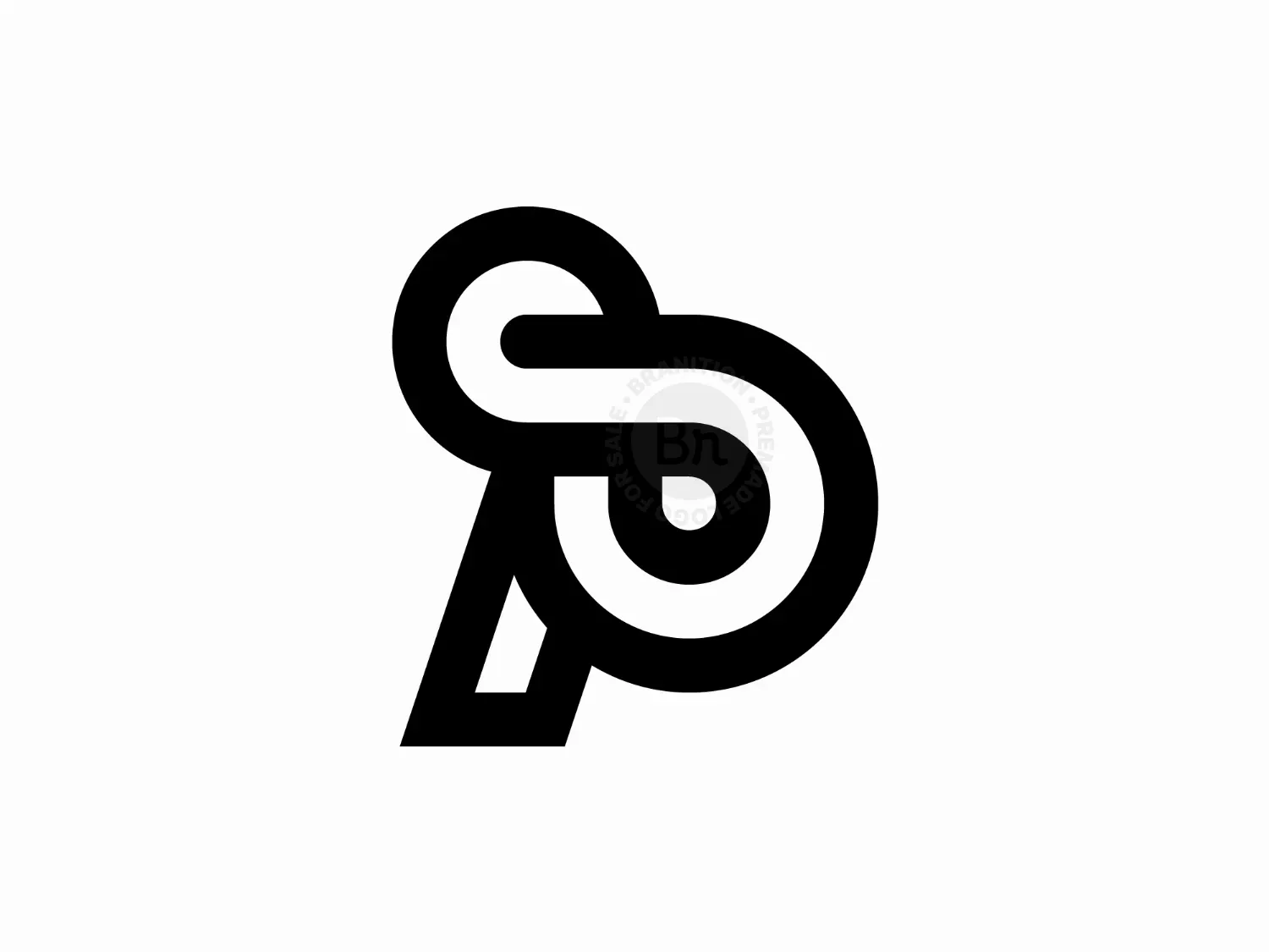 Infinity Letter P Modern Logo