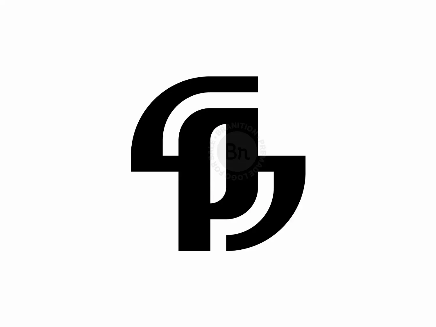 Stylish Letter SP PS Logo