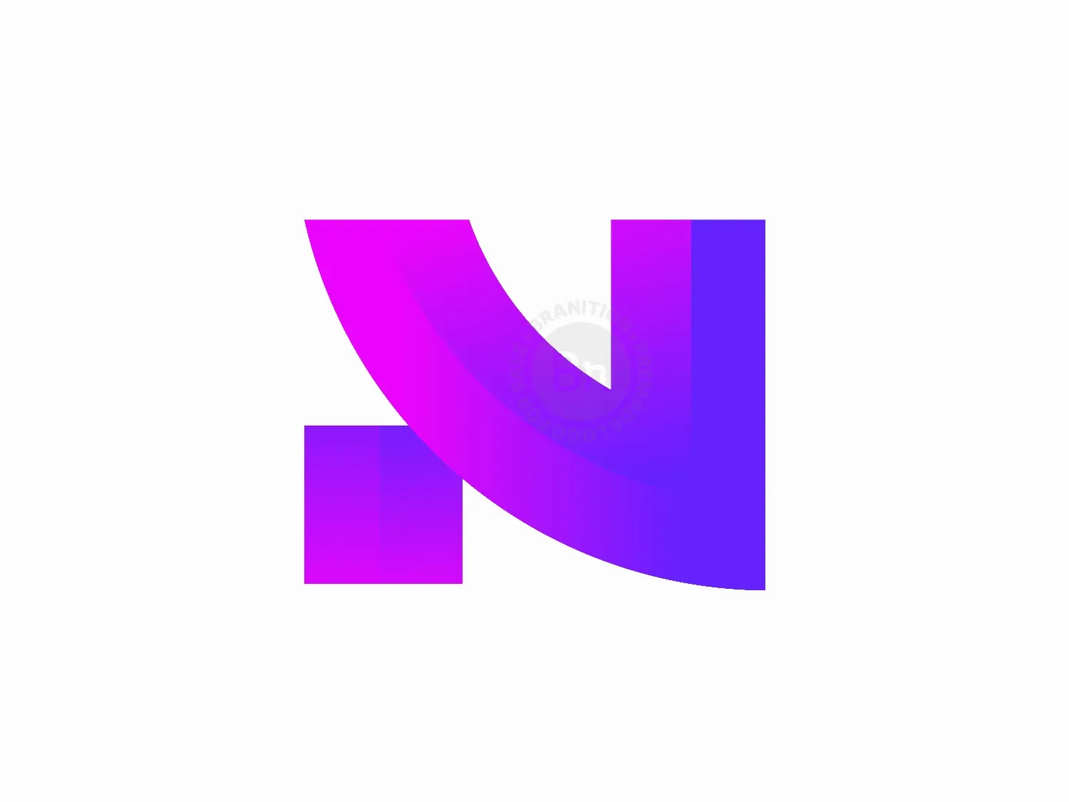Abstract Modern Letter N Logo Design