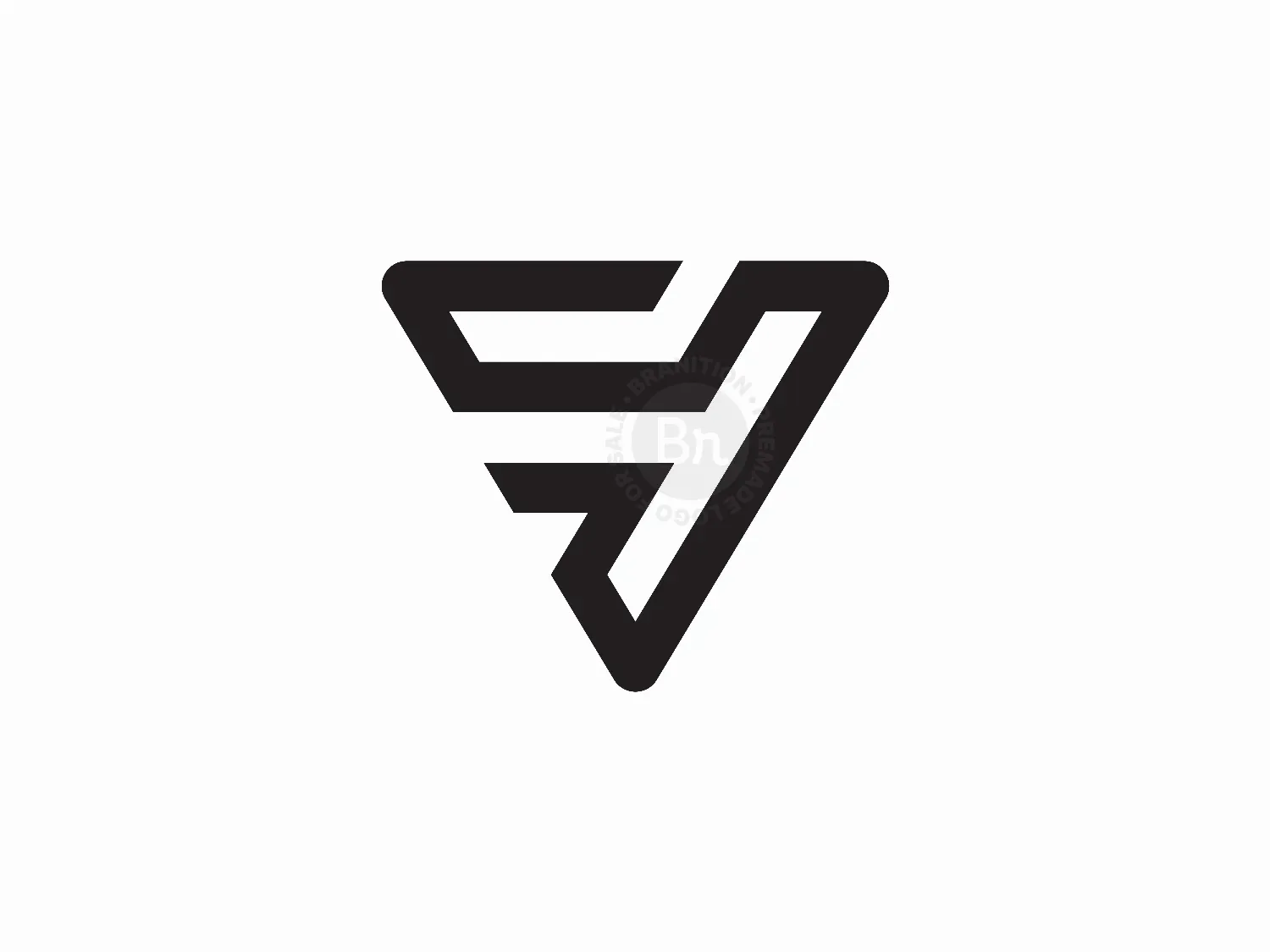 Abstract Modern Letter V Logo Design