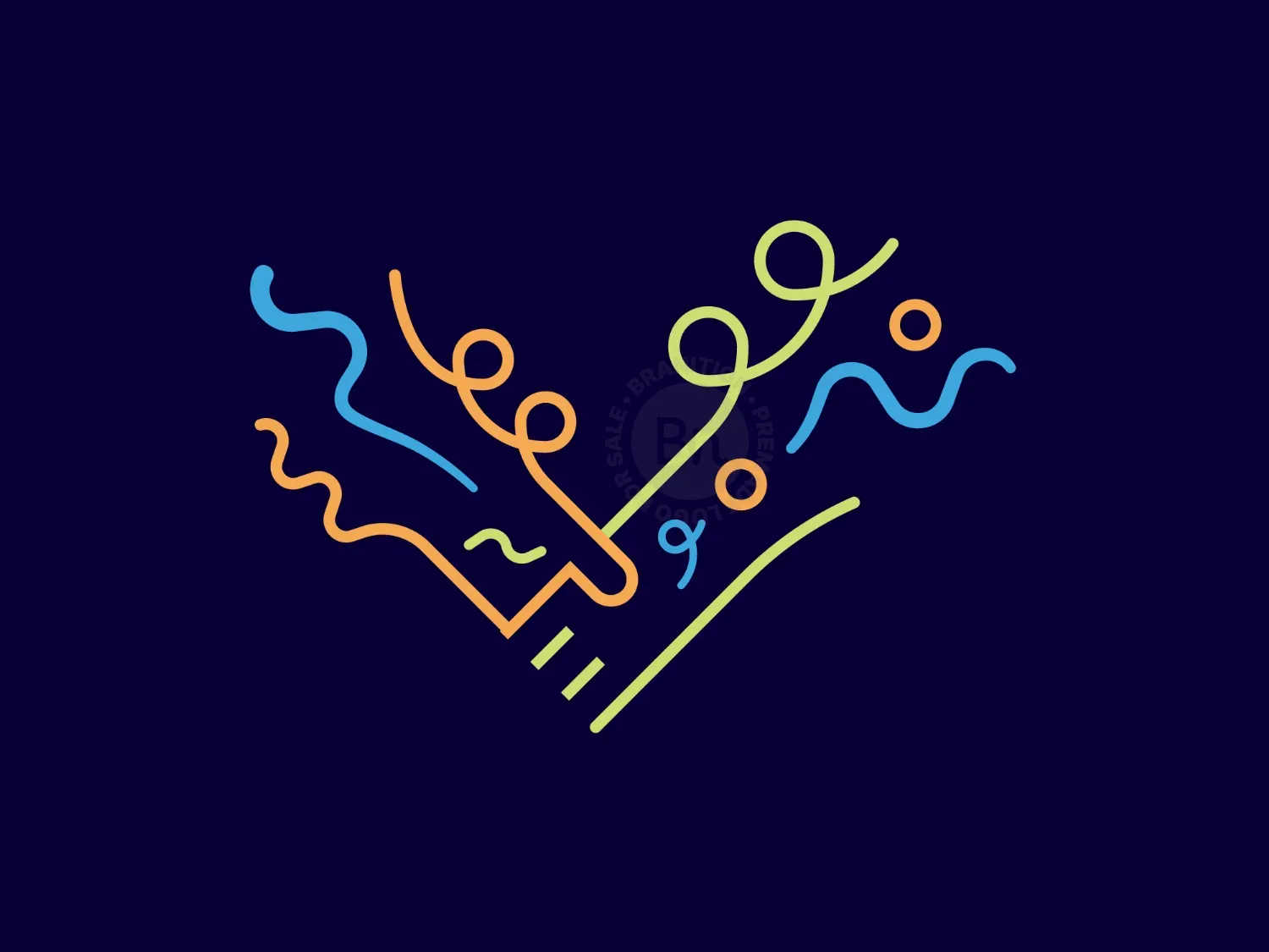 Celebrating Shake Hand Logo