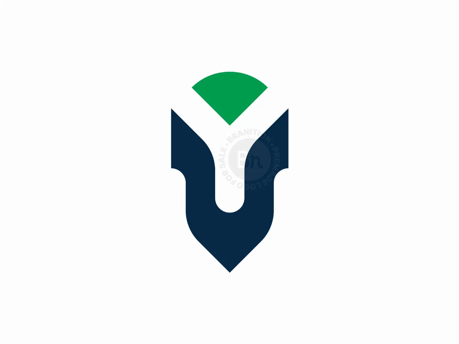 Stylish Letter UY Or YU Logo