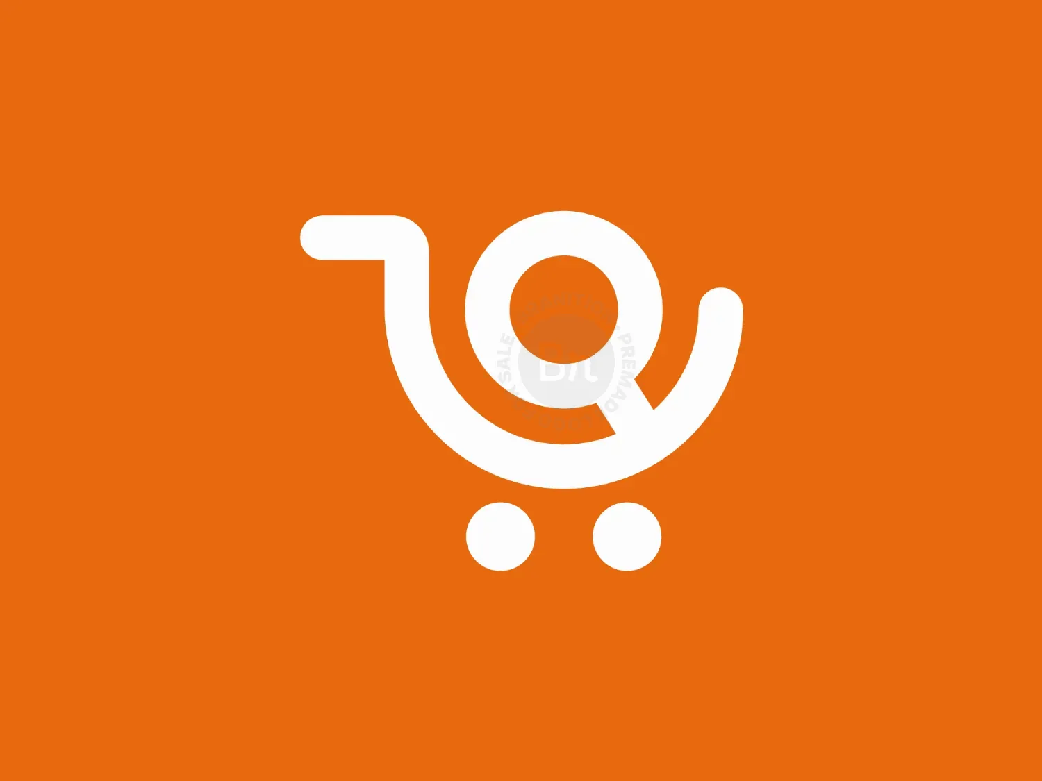 CartLens Bold Shopping Cart & Search Fusion Logo