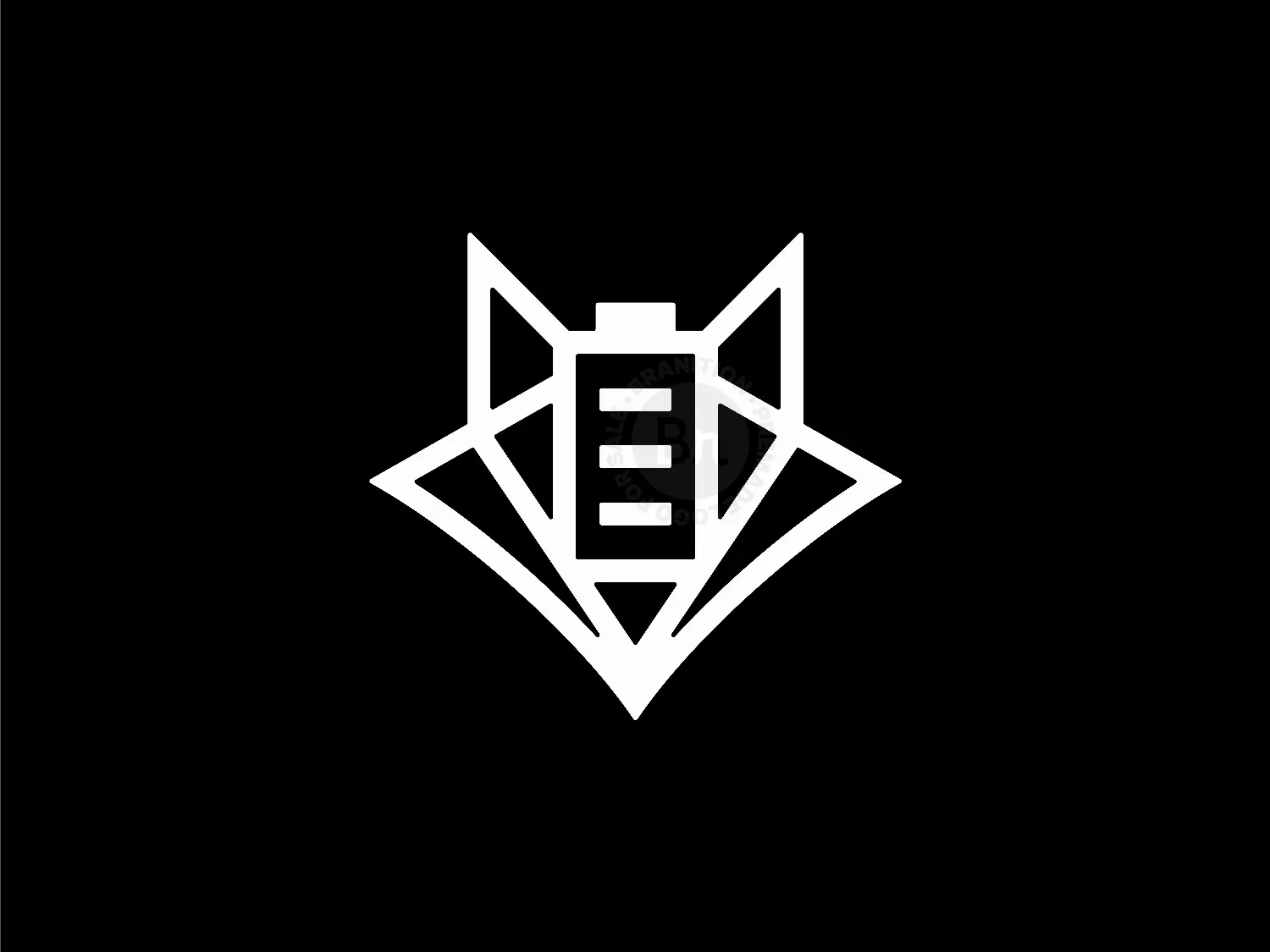 Fox Battery Power Geometric Logo