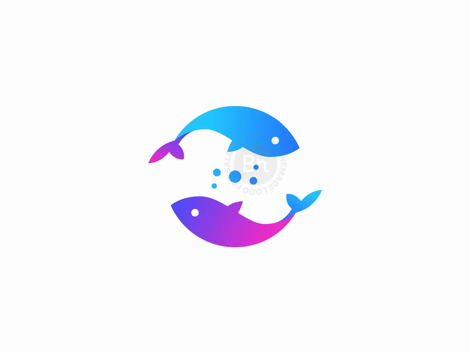 Yin Yang Fish Logo