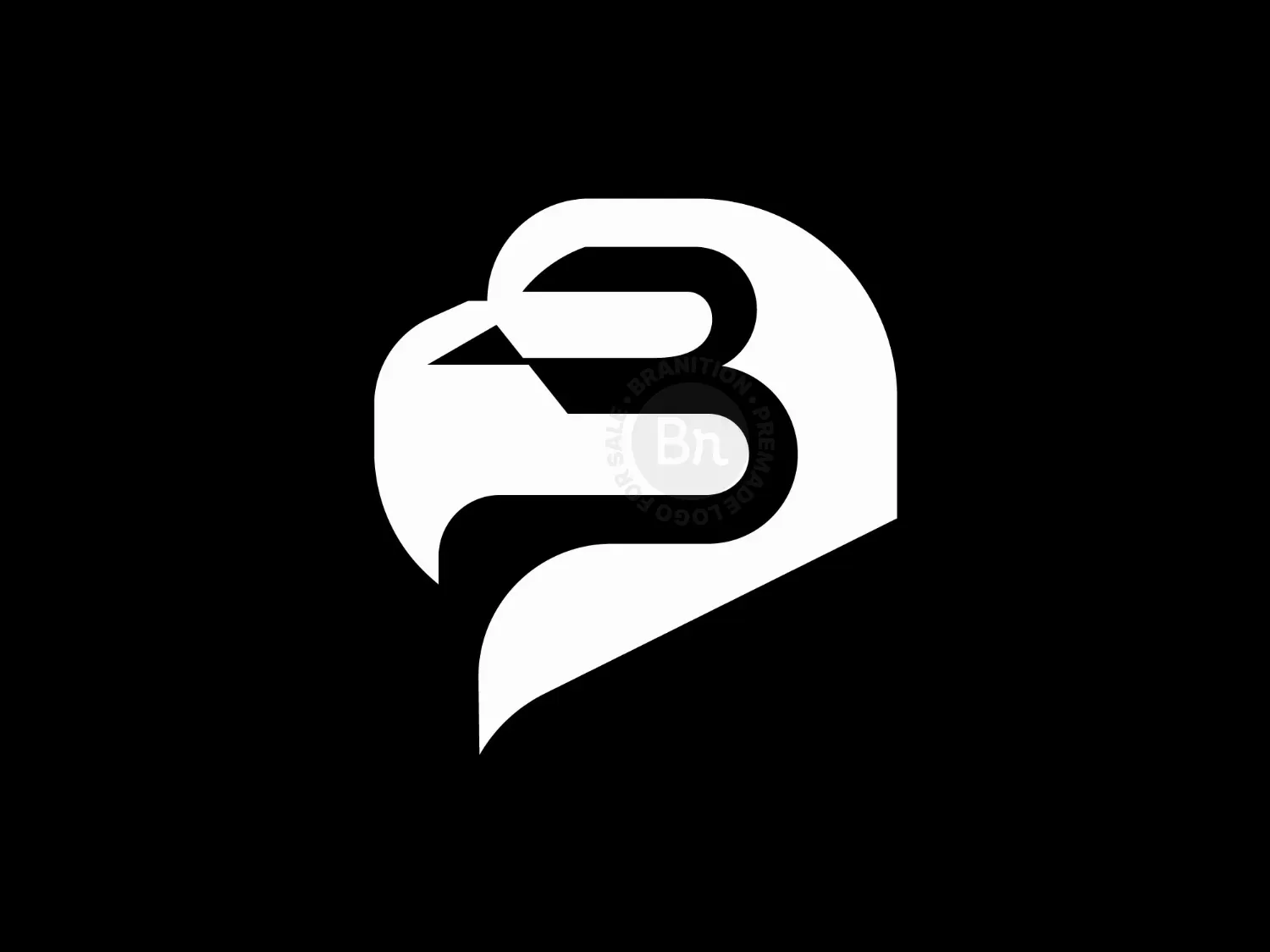 B Bald Eagle Logo