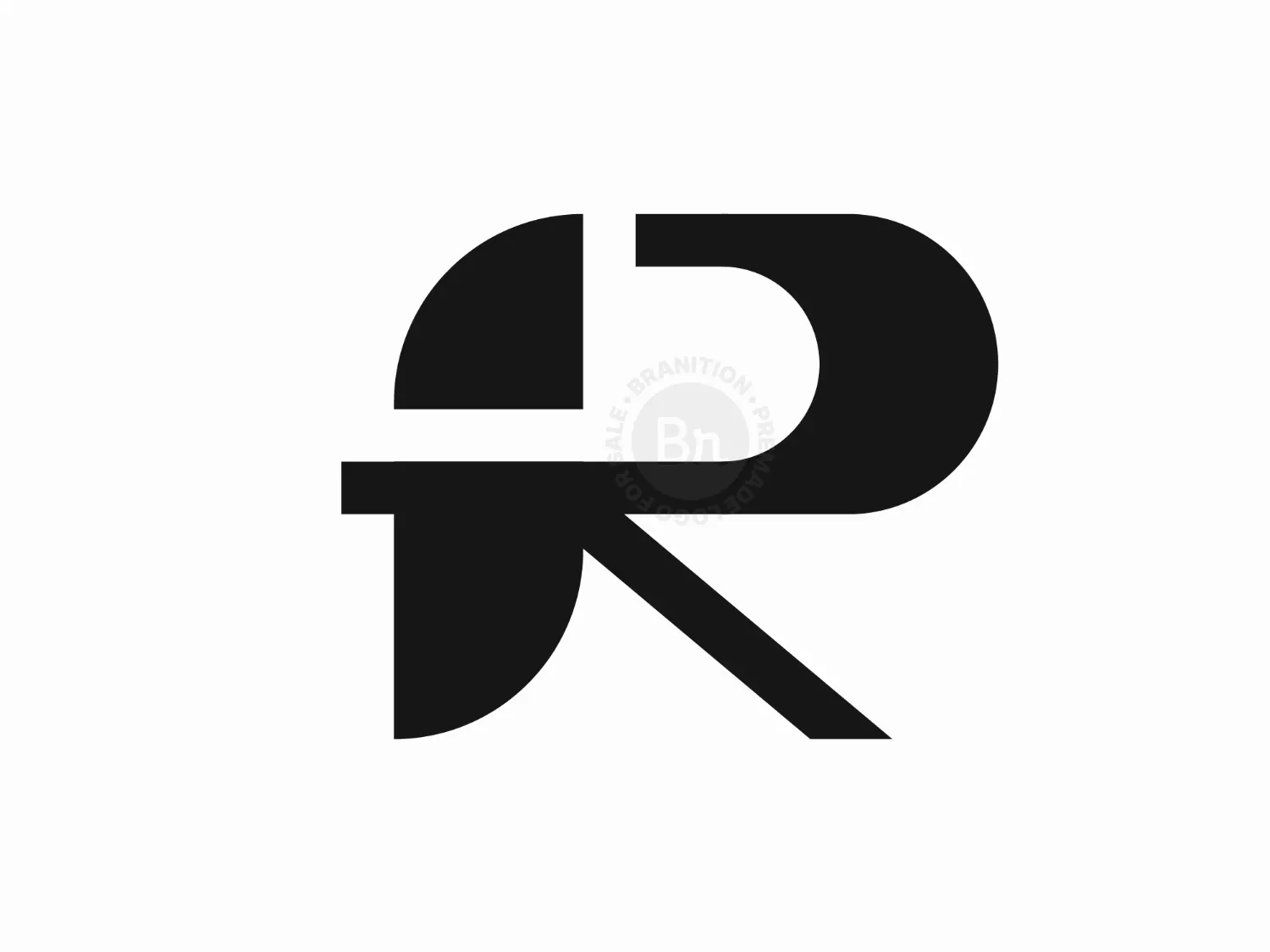 Letter IR Or RI Logo