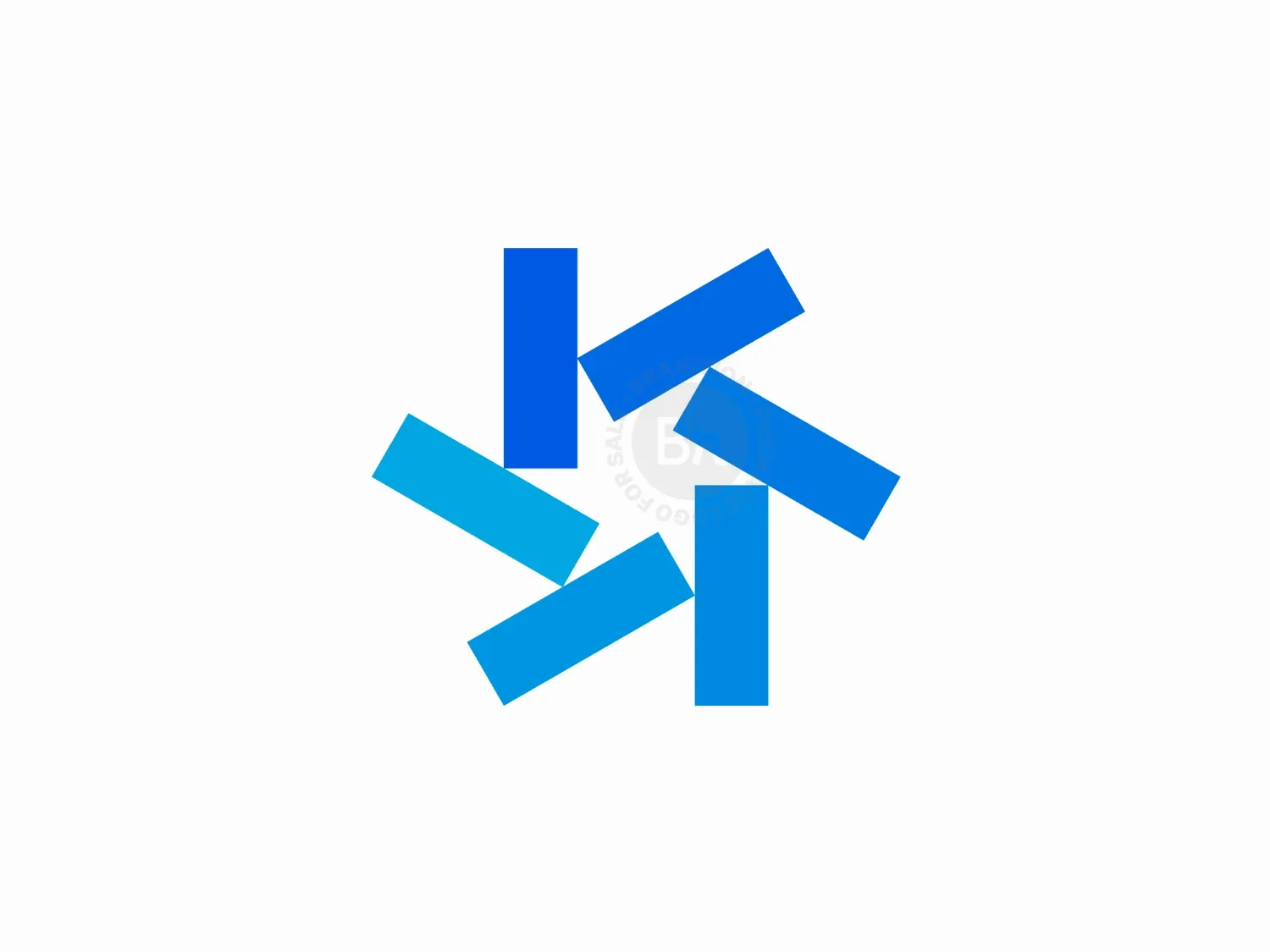 Abstract Geometric Star Logo Mark