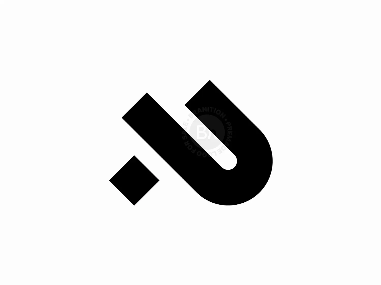Abstract Letter P Logo Mark