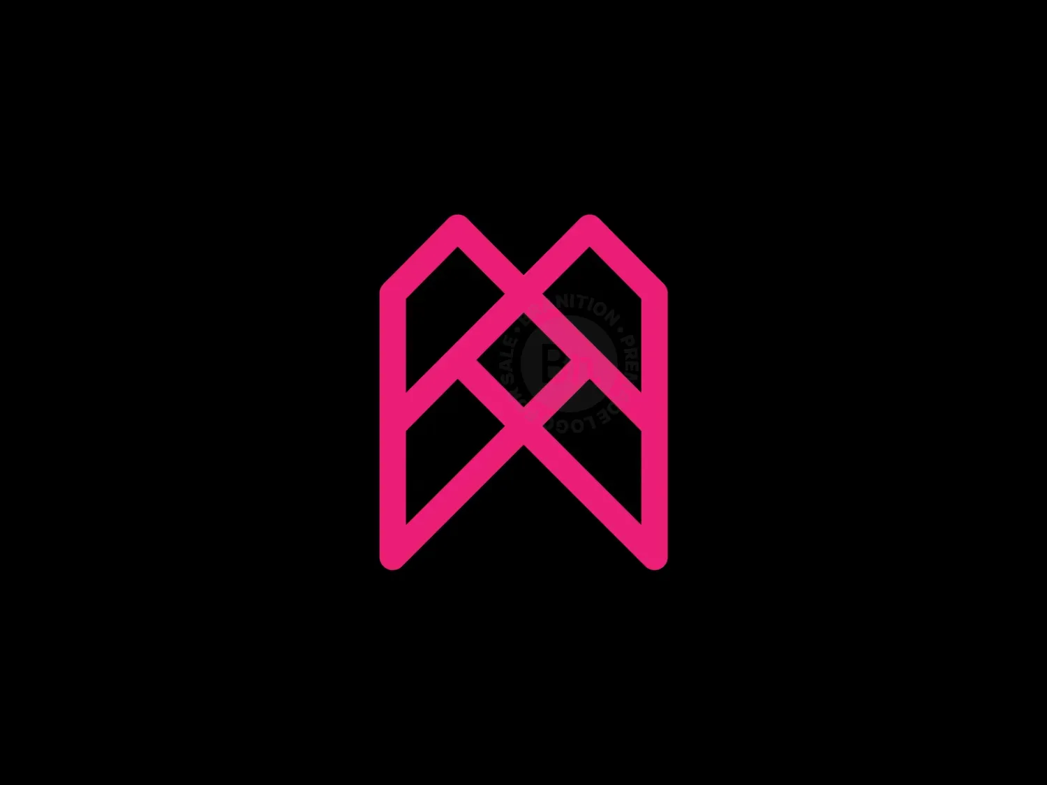 Abstract M Lettermark Logo