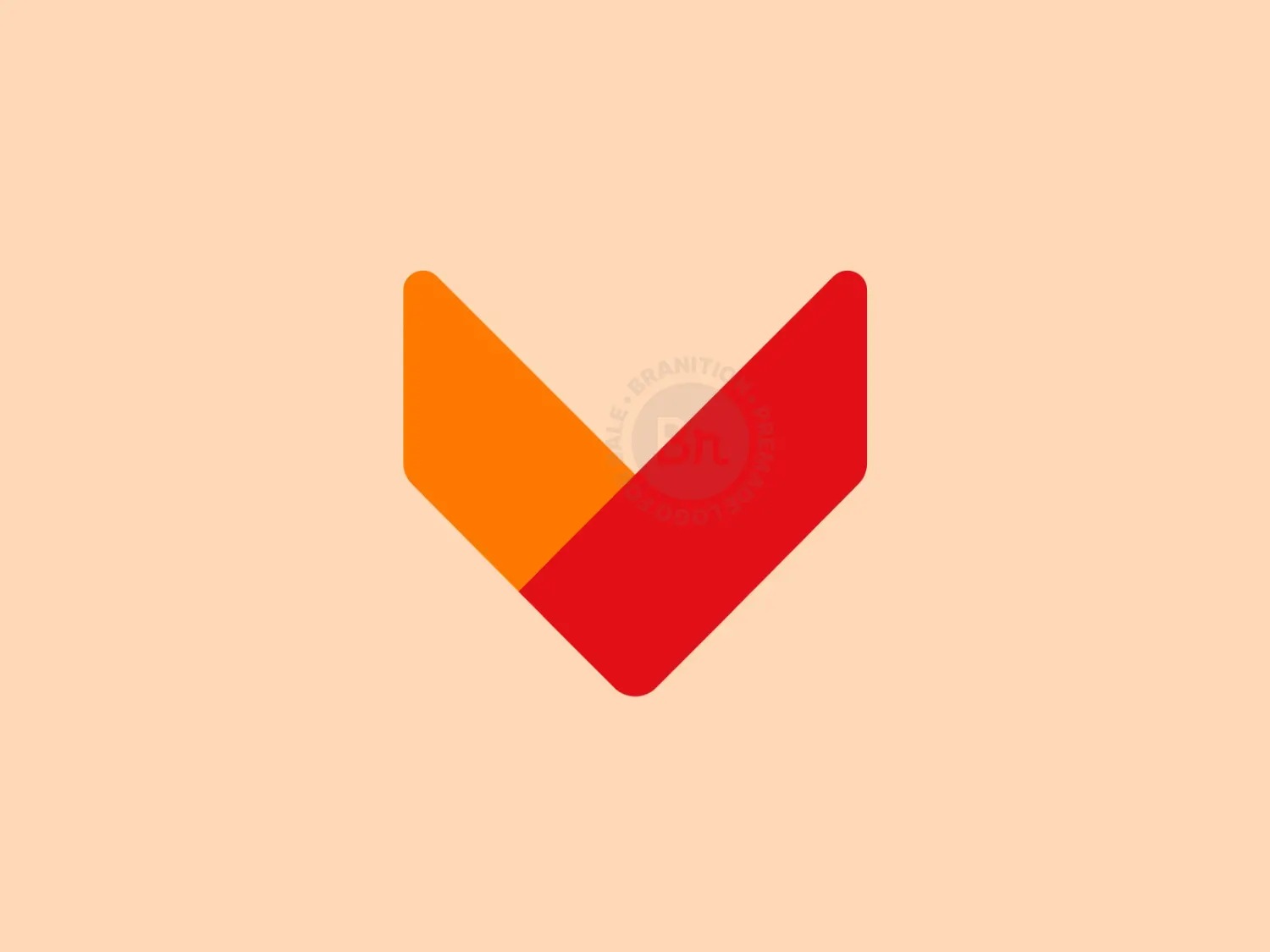 Minimalism Fox Head Logo