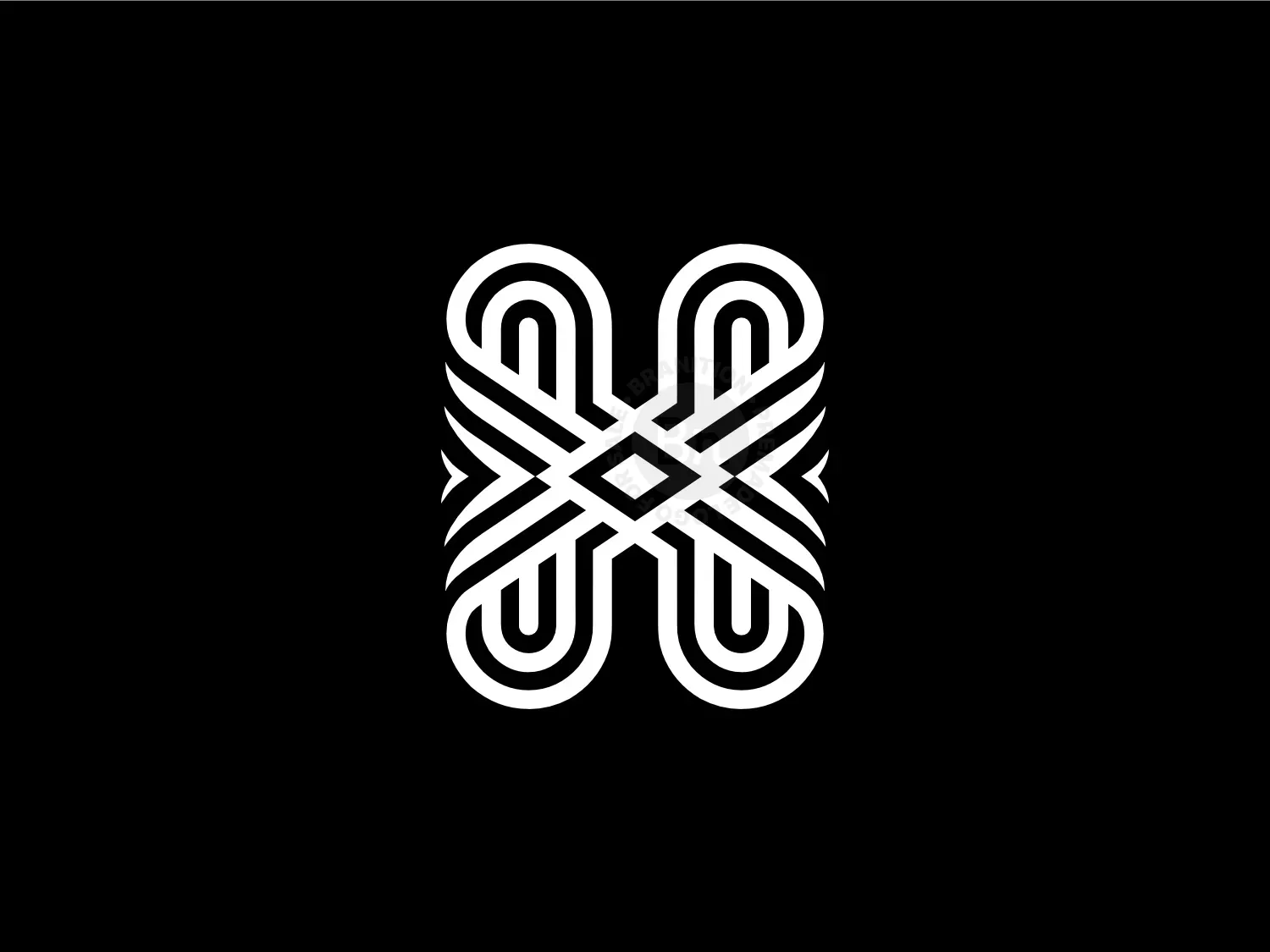 Line H Letter Logo