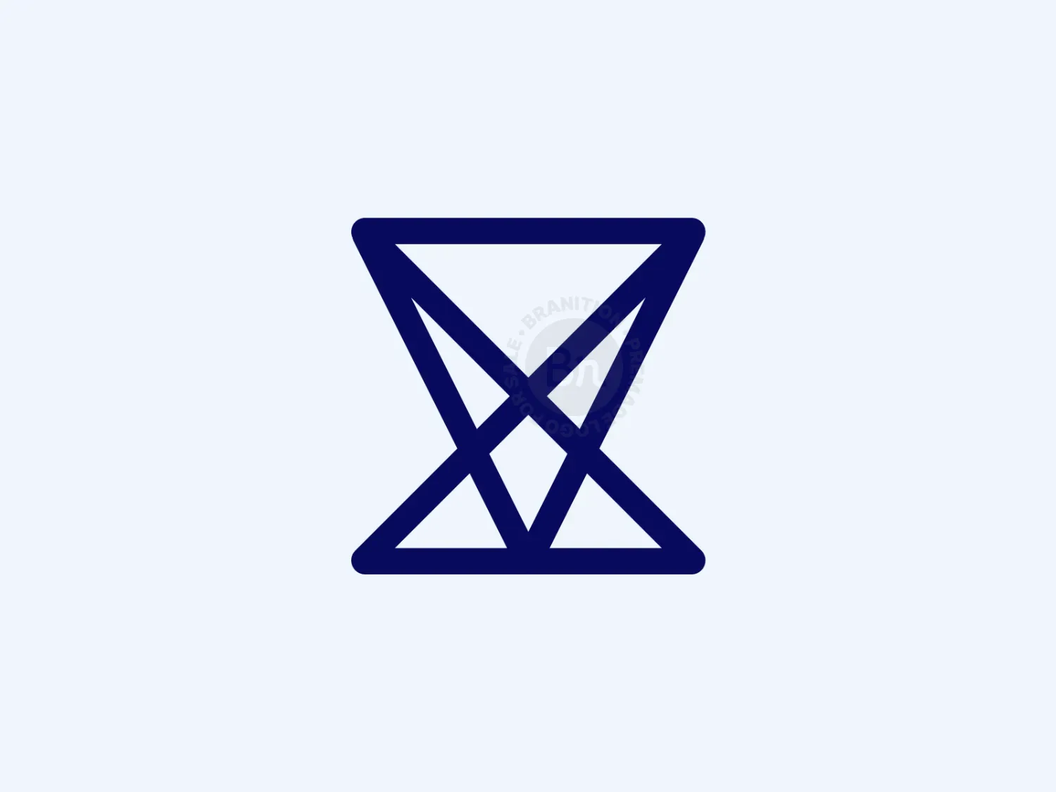 Abstract Hourglass Logo