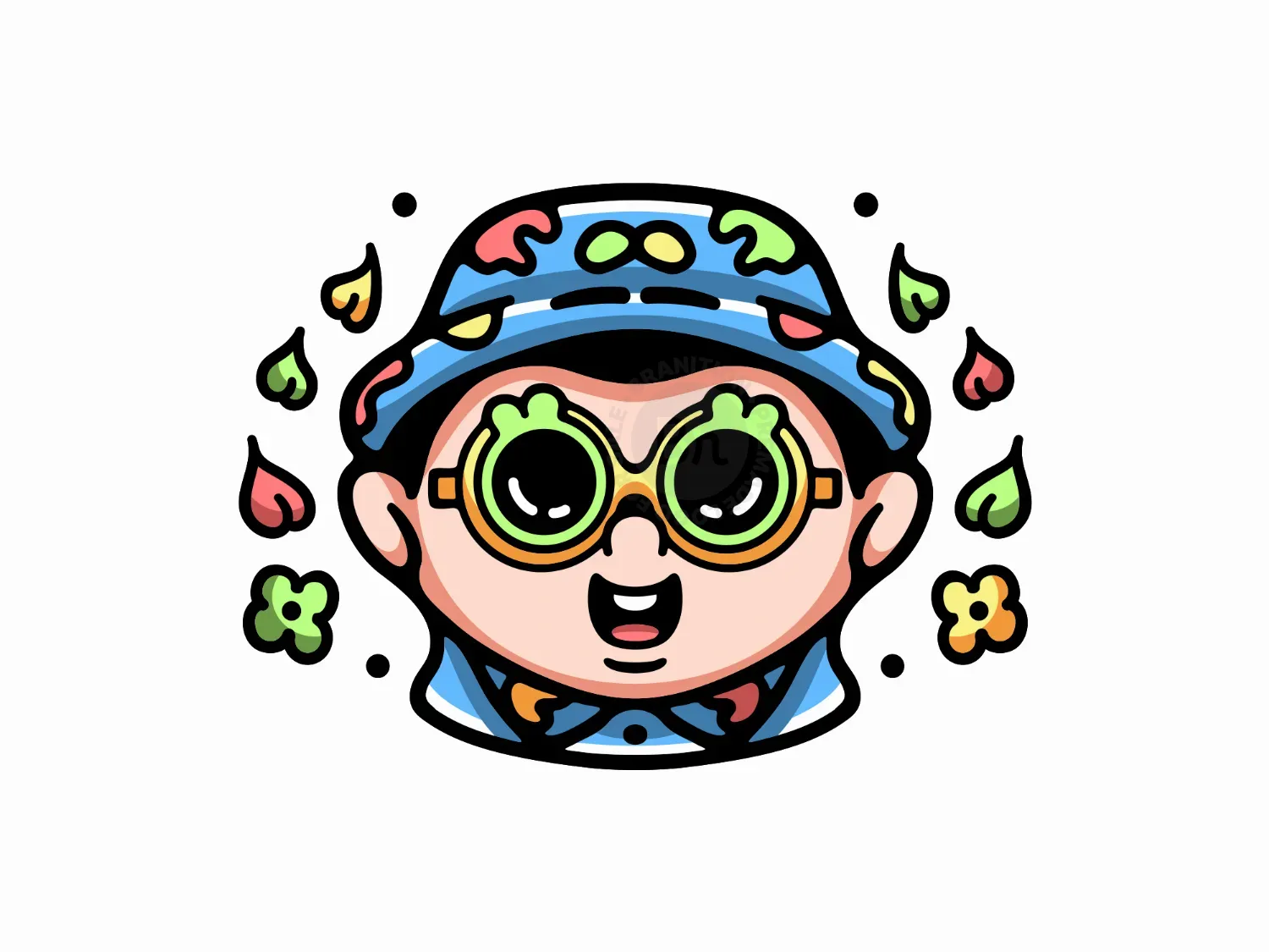 Holiday Cute Boy Logo