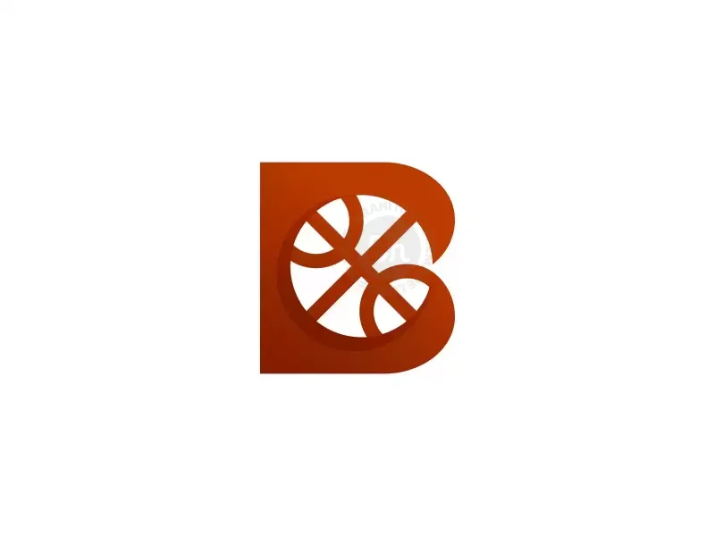 Letter B Basketball