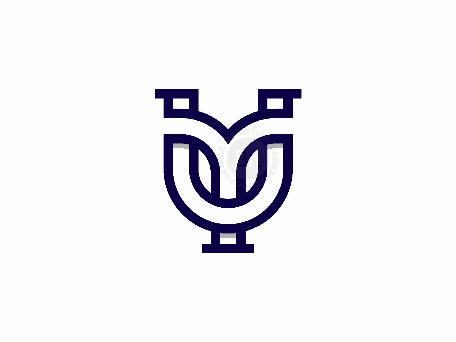 Letter UY YU Logo