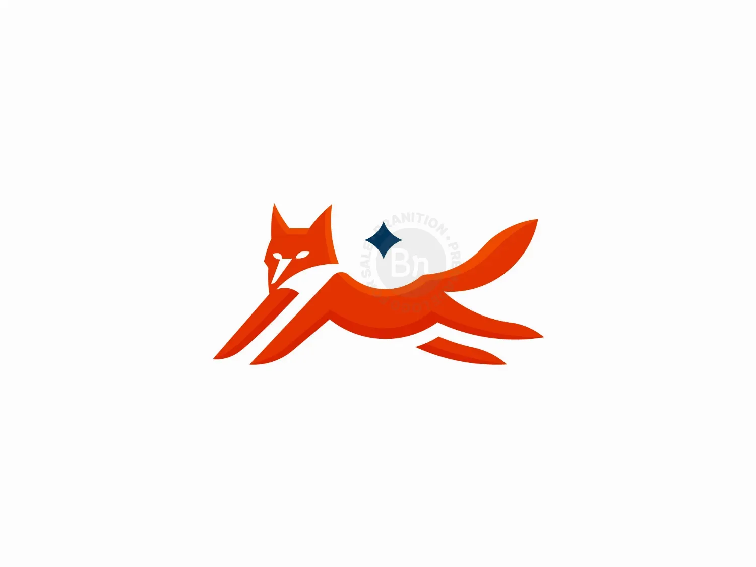Fox Running Or Jumping