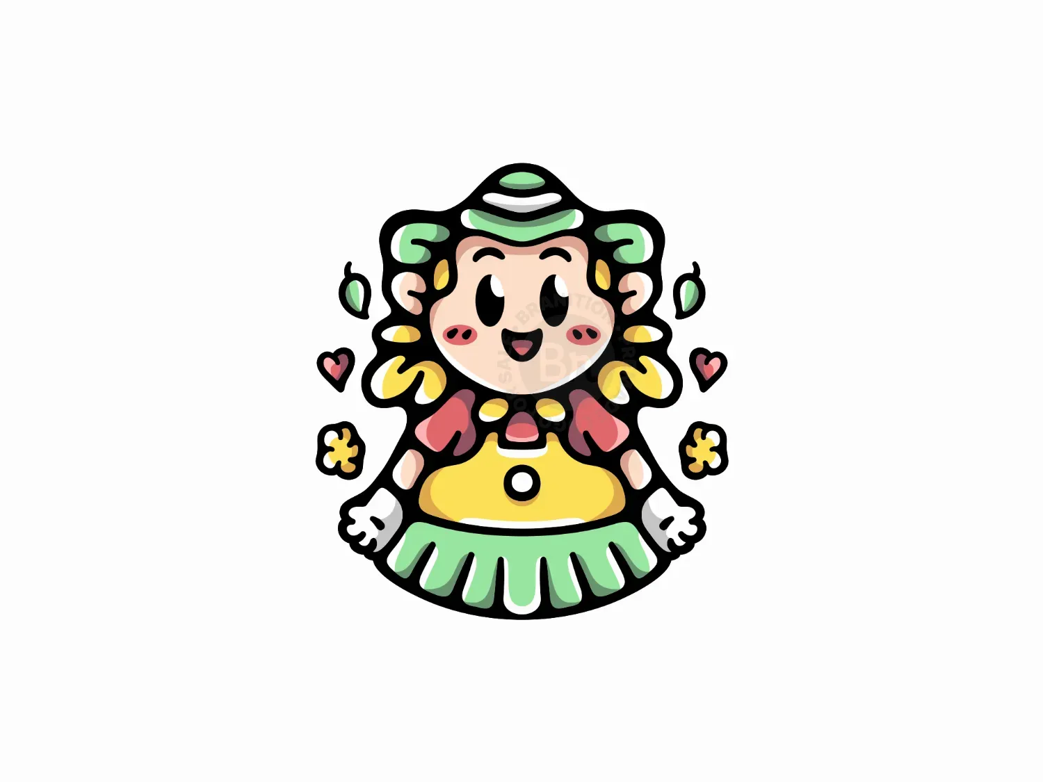 Garden Girl Planter Logo