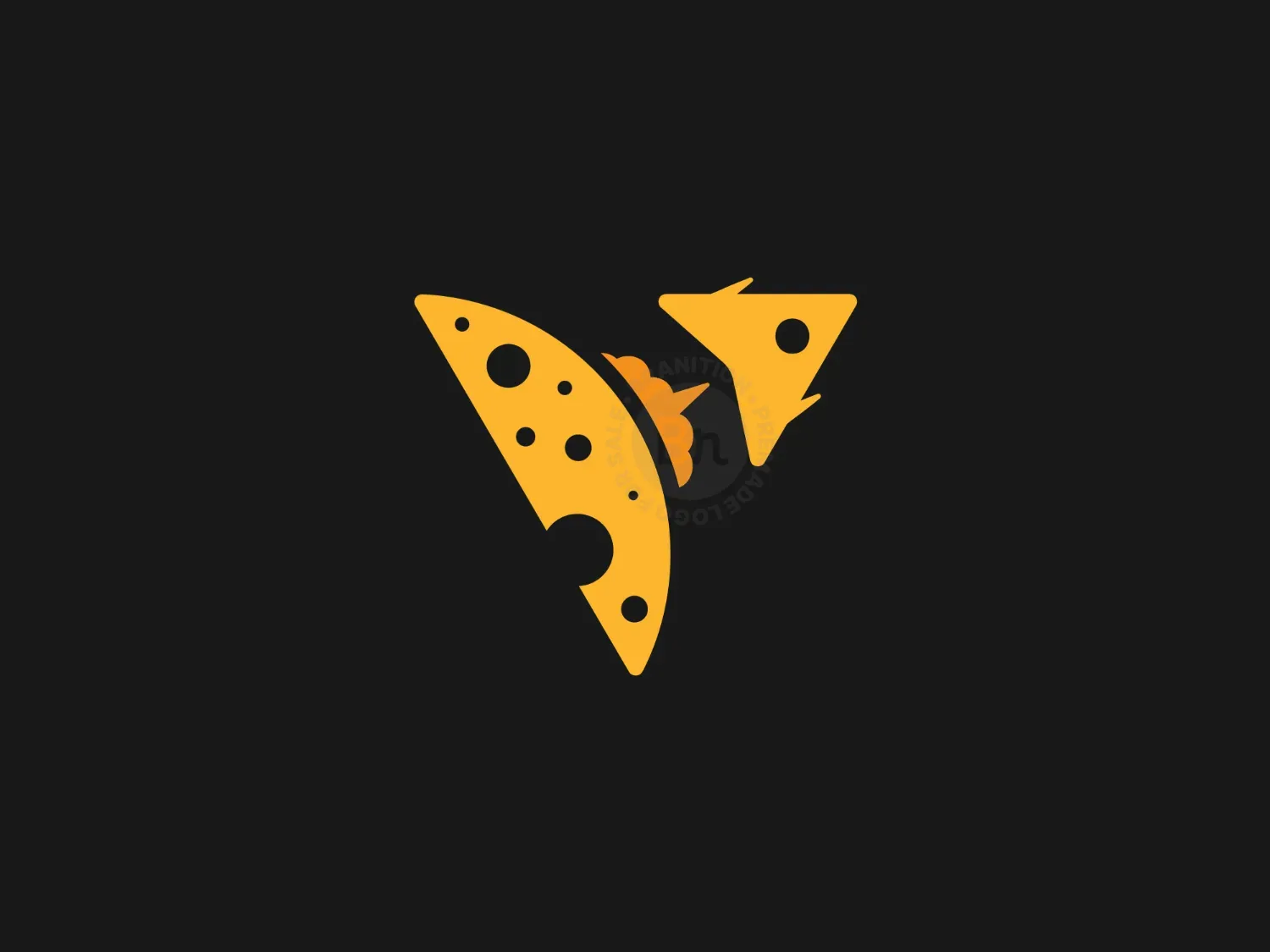 Letter V Cheese Space