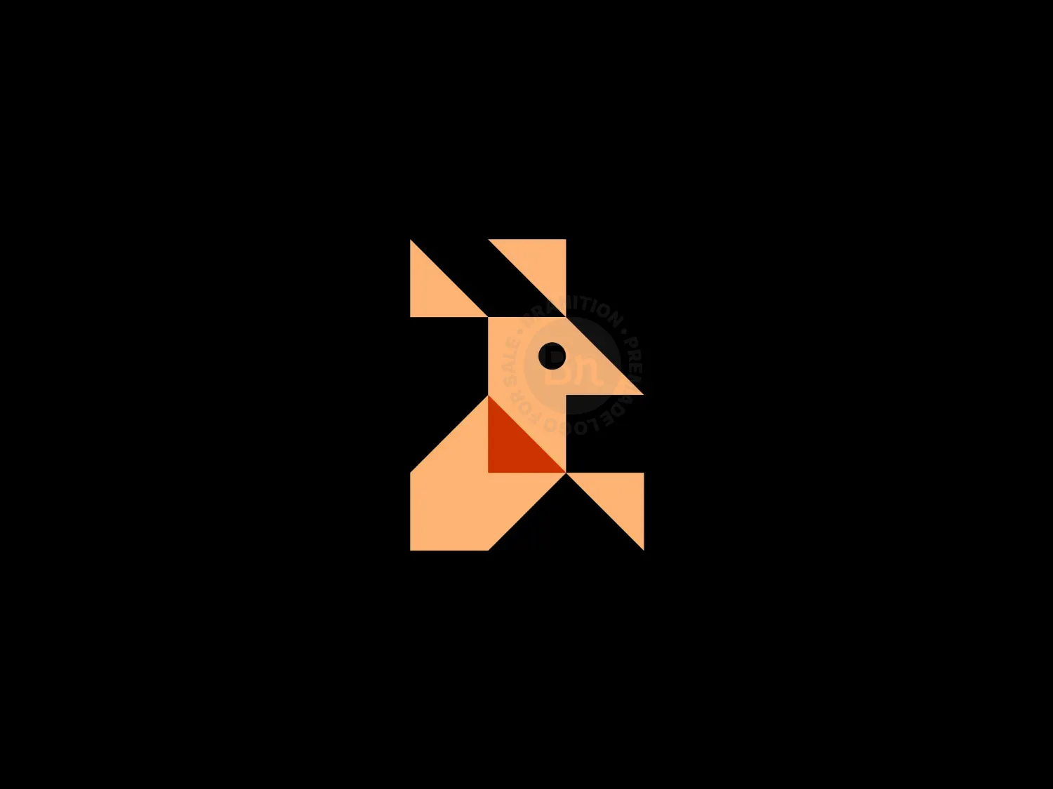 Abstract Dog Logo