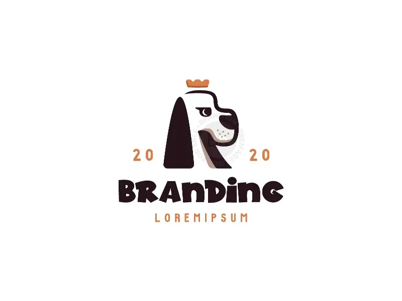 R Royal Dog Logo