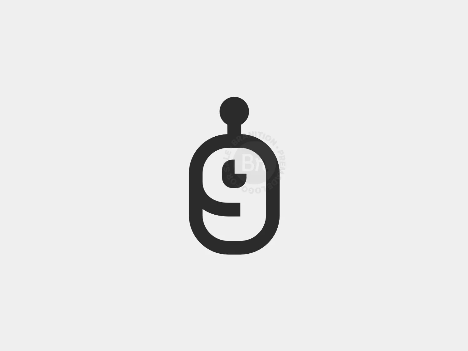 Simple 9 Robot Logo