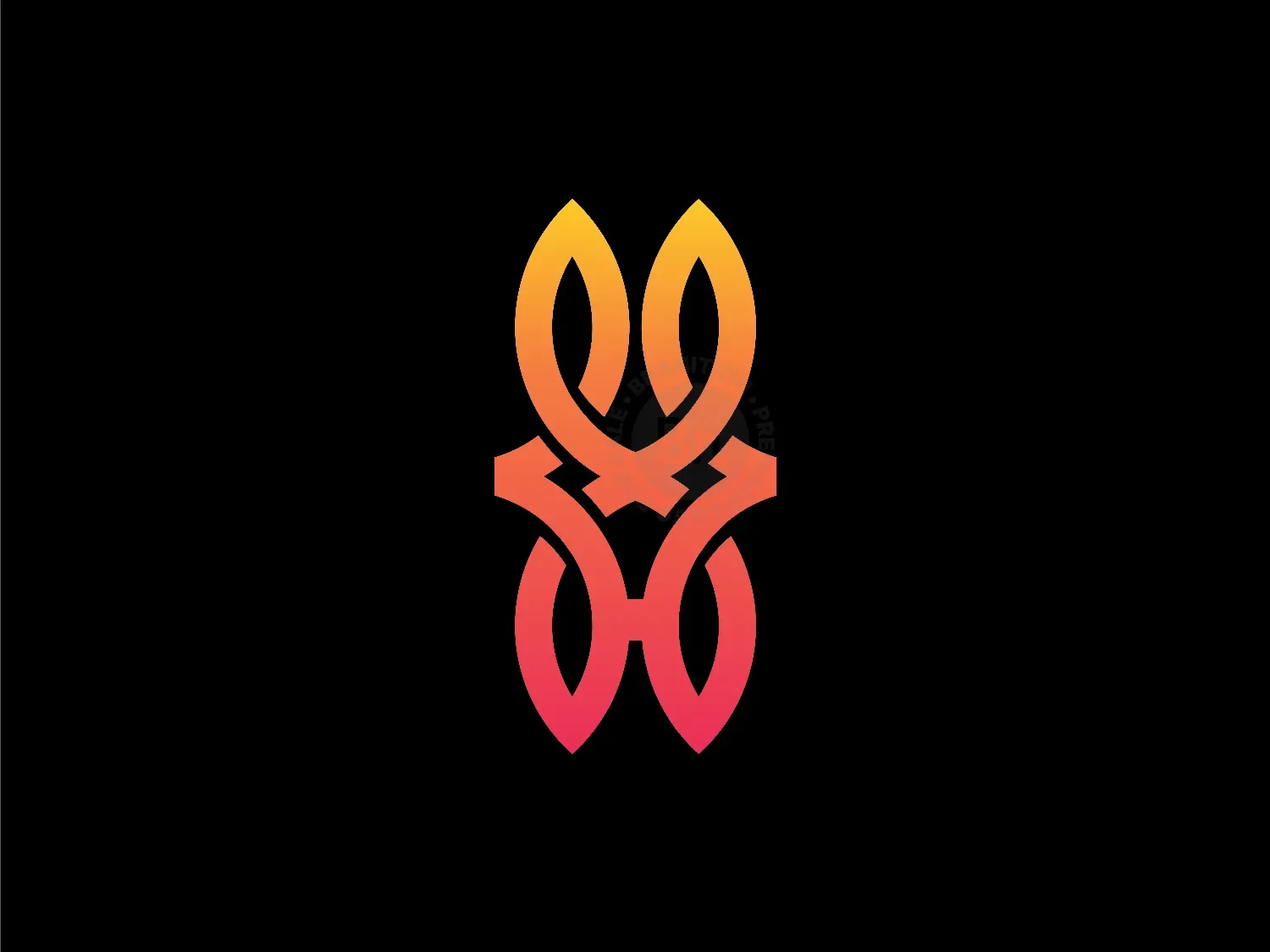 X Or XH Fox Head Monogram